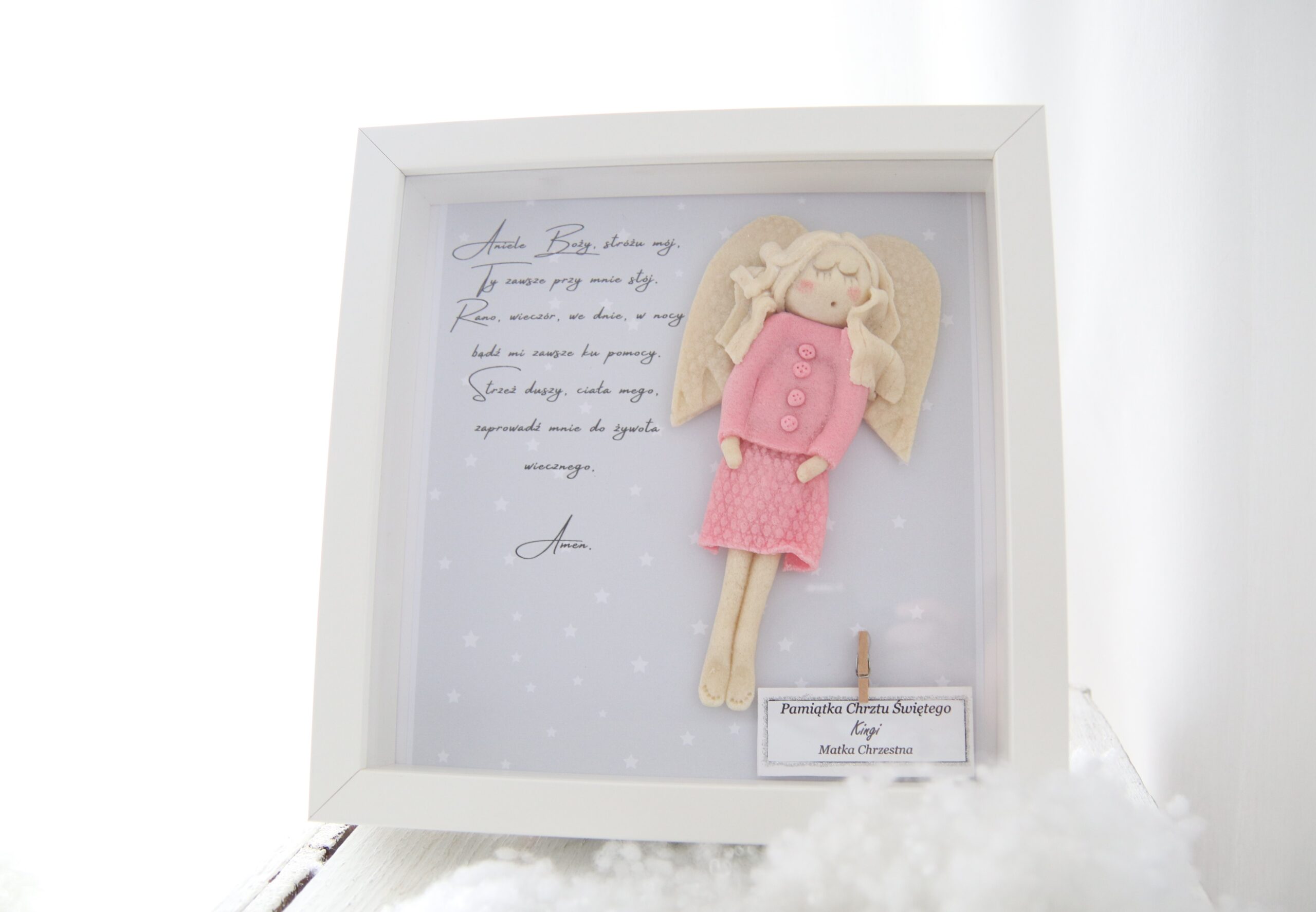 anioł na chrzest